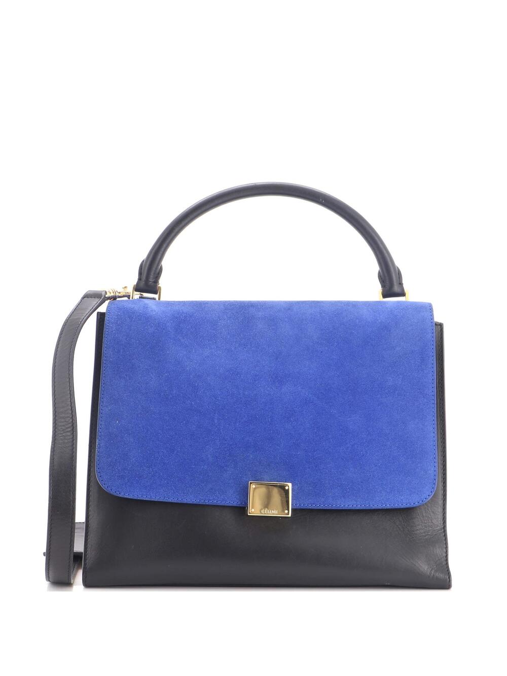 Celine Tricolor Trapeze Bag Suede #333488C63B